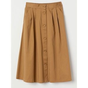 H&M Button Down Midi Skirt